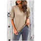 💥Sista dagen Specialförsäljning 50% OFF👚Kvinnor V-Neck Casual Puff Kortärmad Topp Elegant T-Shirt