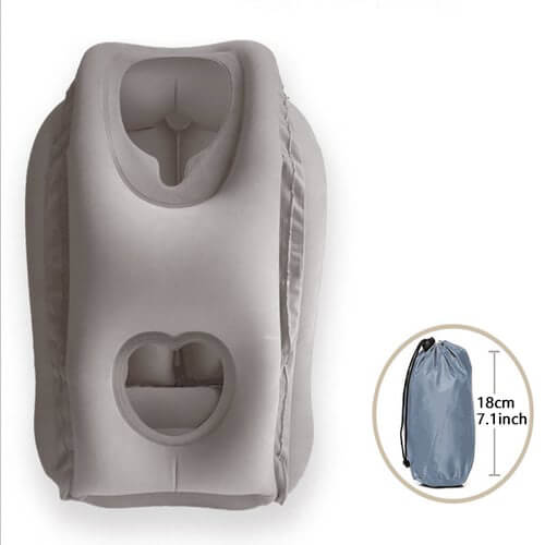 🔥50 % RABATT🌬️✈️😴 Bärbar, uppblåsbar, ergonomisk resekudde: Sov bekvämt när som helst, var som helst 🧳💤