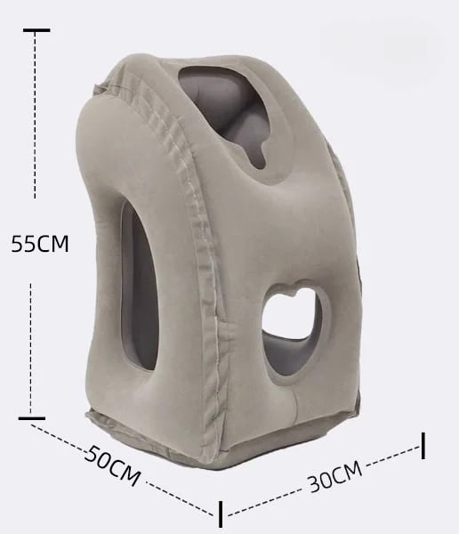 🔥50 % RABATT🌬️✈️😴 Bärbar, uppblåsbar, ergonomisk resekudde: Sov bekvämt när som helst, var som helst 🧳💤