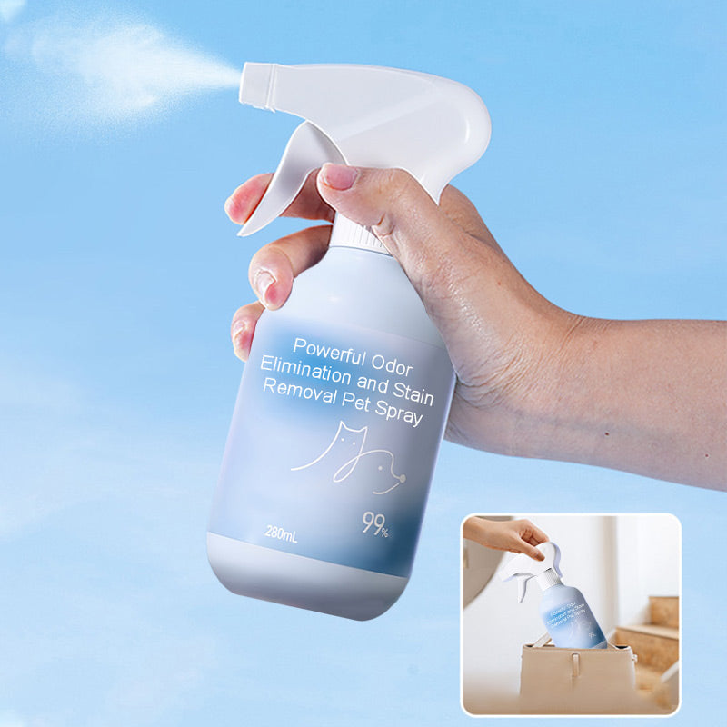 🔥Kraftfull lukt- och fläckborttagningsspray för husdjur-En flaska räcker till upp till 150 m² – eliminerar lukt i upp till 3 månader