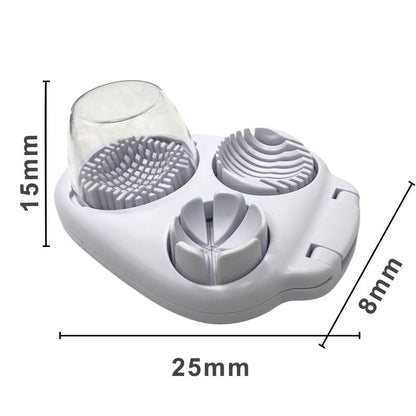 Ny 3-i-1 Multifunktionell grönsaksskärare Fancy Split Egg Slicer Egg Slicing and Dividing