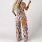🌼Damers avslappnade ärmlösa jumpsuit med tryck🏖️
