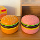 🔥2025 HOT SALE🔥3 hastigheter Hamburgerformad minifläkt med spegel