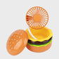 🔥2025 HOT SALE🔥3 hastigheter Hamburgerformad minifläkt med spegel