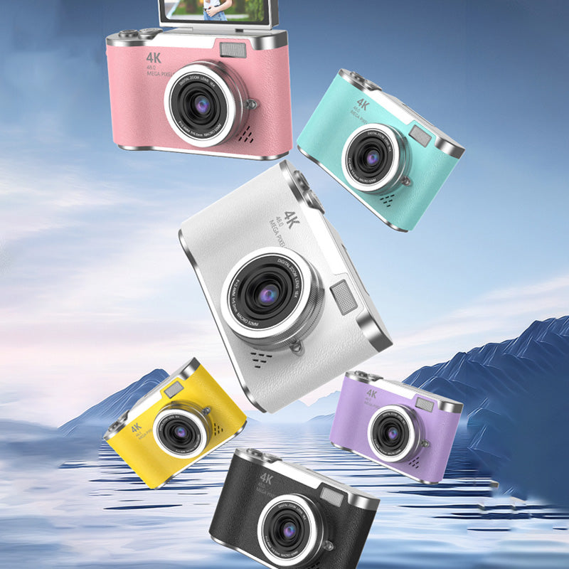 📸 50% RABATT! 🔥 4K HD Digitalkamera med Flipskärm – Autofokus, 16X Digitalzoom & Perfekt För Vloggning & Fotografering ✨
