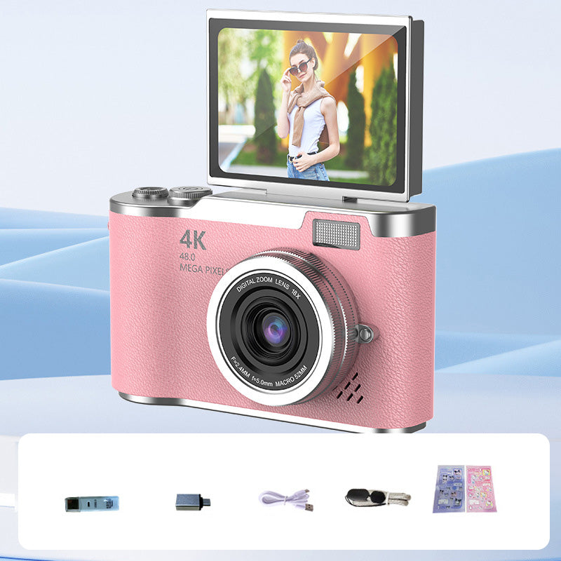 📸 50% RABATT! 🔥 4K HD Digitalkamera med Flipskärm – Autofokus, 16X Digitalzoom & Perfekt För Vloggning & Fotografering ✨