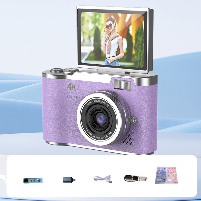 📸 50% RABATT! 🔥 4K HD Digitalkamera med Flipskärm – Autofokus, 16X Digitalzoom & Perfekt För Vloggning & Fotografering ✨