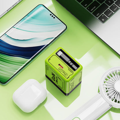 USB-C snabbladdningsstation med utdragbar kabel - Universell användning