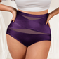 🌸Sista dagen – köp 1, få 3 paket✨Plus size-högmidjade trosor med korsande magkontroll