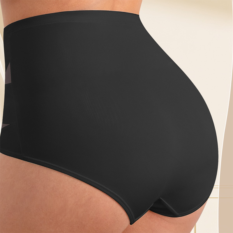 🌸Sista dagen – köp 1, få 3 paket✨Plus size-högmidjade trosor med korsande magkontroll