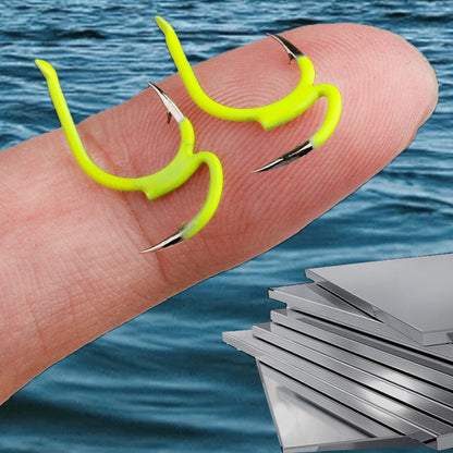 🔥köp 1 få 1 gratis🎣 Klassiska vassa dubbla fiskekrokar