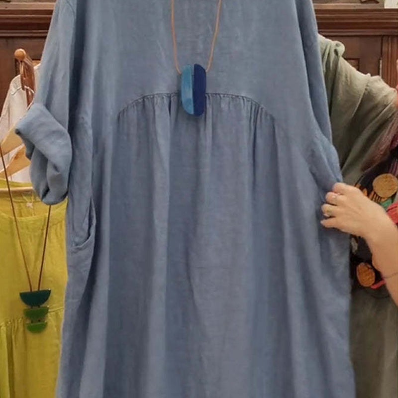 👗 【Sommarsäsong】 Unik fickklänning för kvinnor – 50 % rabatt nu! 🌸