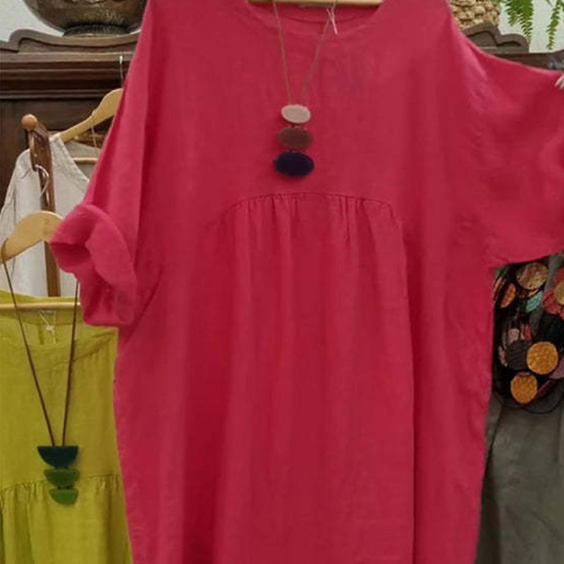👗 【Sommarsäsong】 Unik fickklänning för kvinnor – 50 % rabatt nu! 🌸