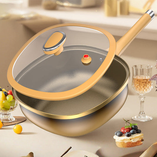 ⏰12-tums non-stick-gryta i titanlegering med lock