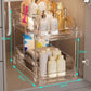 Multifunctionele uittrekbare organizer voor onder de gootsteen in de badkamer