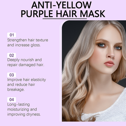 Anti-gul lila hårmask