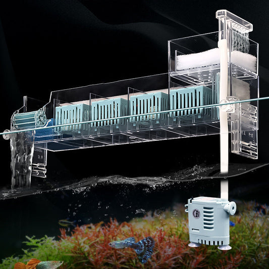 🔥Cirkulerande filterlåda för akvarium med vattenpump