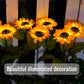 🌻 50% RABATT NU! 🌞 Solros Solenergidriven Trädgårdslykta – LED-belysning & Realistisk Design ✨