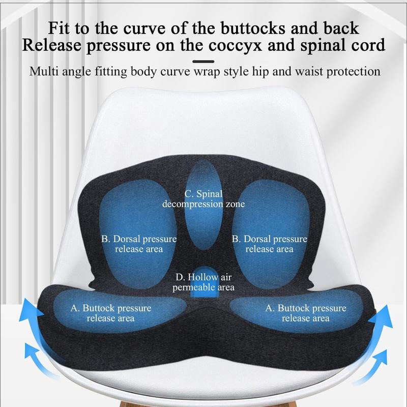 ERGONOMISK BILSTOL – KÖR I KOMFORT HELA DAGEN! ✨ Halkfri minnesskumsits – Formar sig efter din kropp