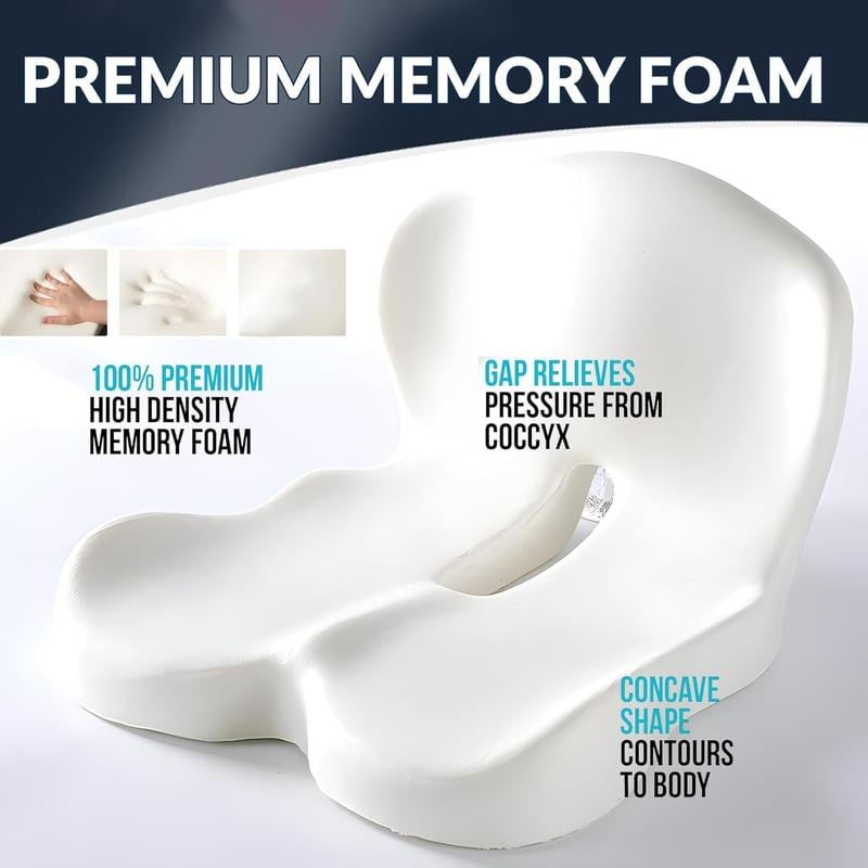 ERGONOMISK BILSTOL – KÖR I KOMFORT HELA DAGEN! ✨ Halkfri minnesskumsits – Formar sig efter din kropp