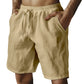 Men's Elastic Drawstring Solid Shorts