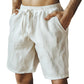 Men's Elastic Drawstring Solid Shorts
