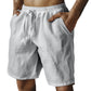 Men's Elastic Drawstring Solid Shorts