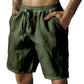 Men's Elastic Drawstring Solid Shorts