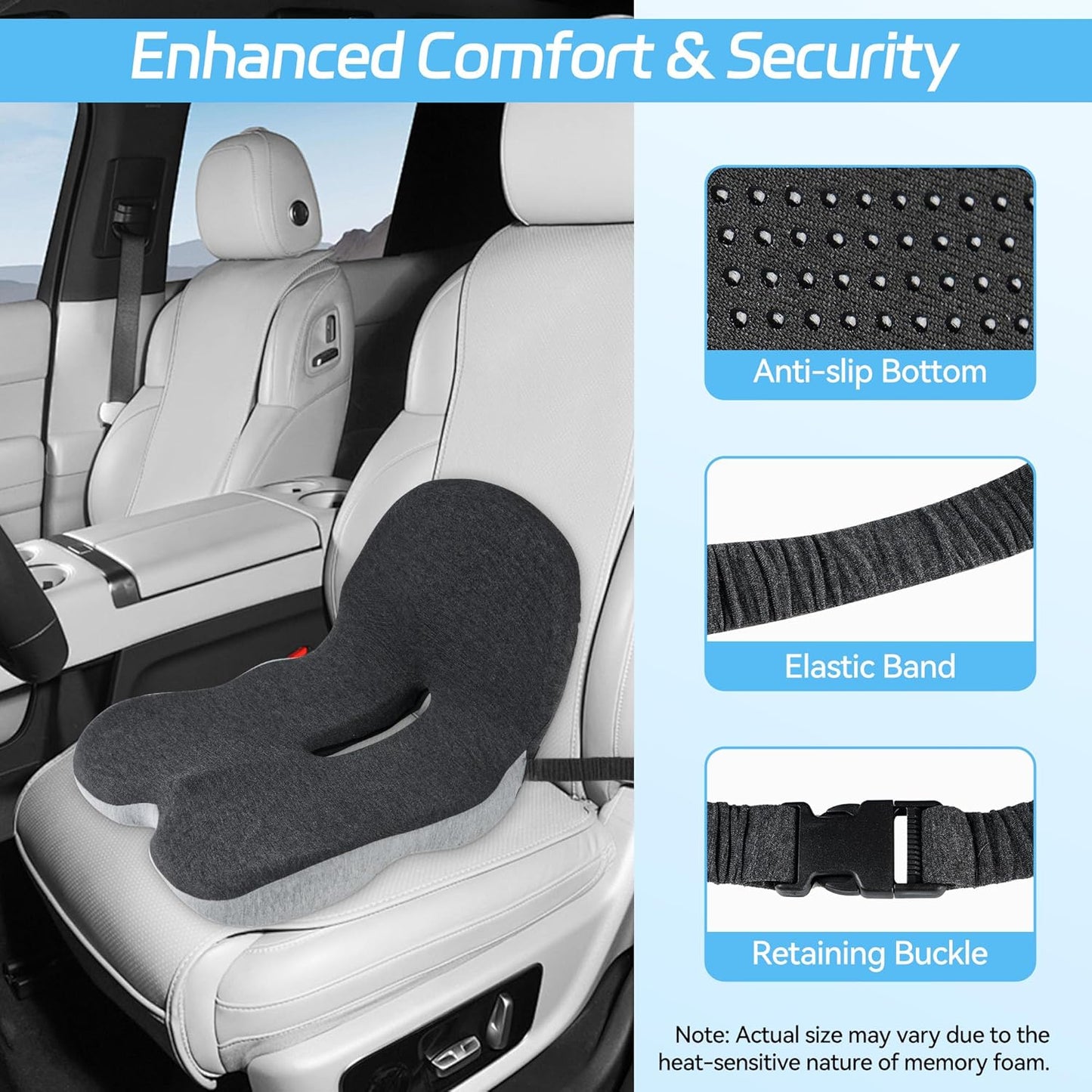 🎁Limiterad försäljning 50% rabatt🎁Non-Slip Memory Foam Seat