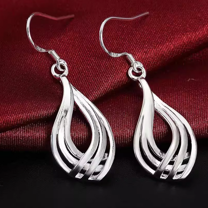 Minimalist Geometric Triple Hoop Earrings