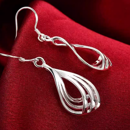 Minimalist Geometric Triple Hoop Earrings