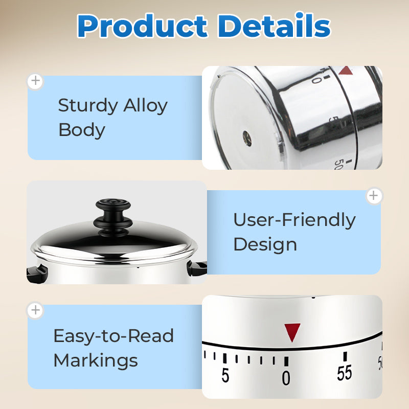 60 Minute Countdown Pressure Cooker-Shaped Timer