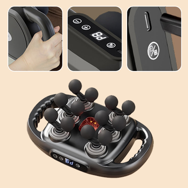 Multifunktionell automatisk 12-rullars muskelmassage maskin
