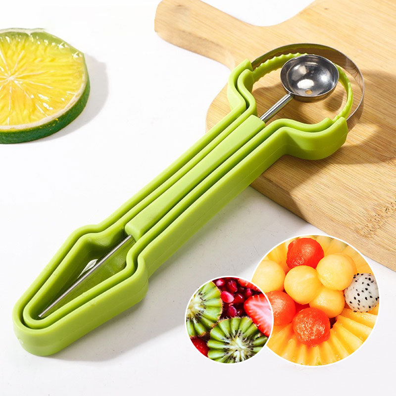 🍉 3-i-1 melonsked & fruktverktyg i rostfritt stål
