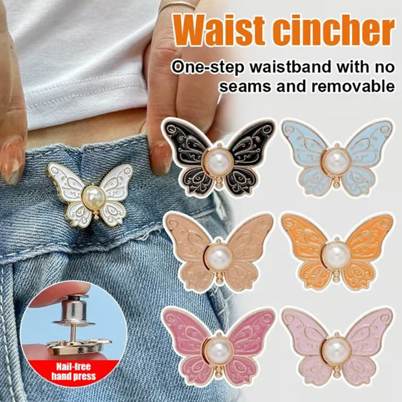 🦋✨ Köp 1 få 1 GRATIS 🎀 Avtagbart midjespänne med elegant fjärilsdesign – justera passformen direkt utan sömnad 👗