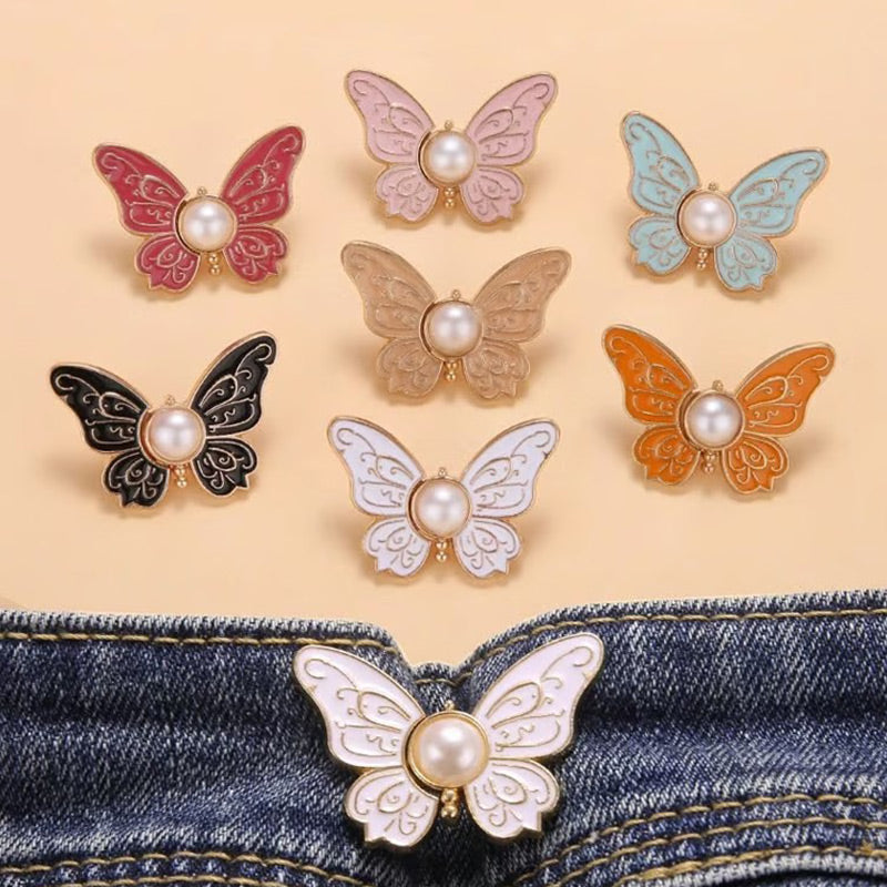 🦋✨ Köp 1 få 1 GRATIS 🎀 Avtagbart midjespänne med elegant fjärilsdesign – justera passformen direkt utan sömnad 👗