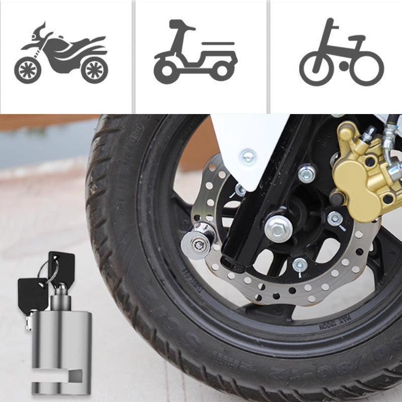 Stöldskyddande skivlås för motorcykel
