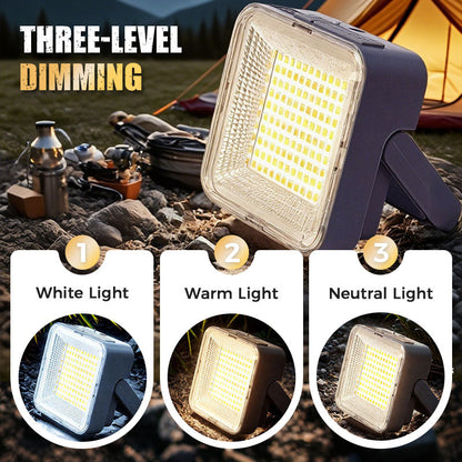 Bärbar och vattentät solcellsdriven campinglampa
