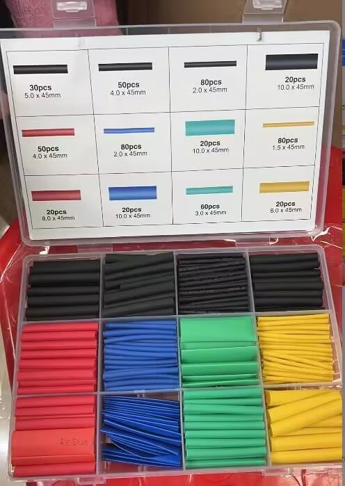 🔥580 PCS-kabelvärmekrympbar slang