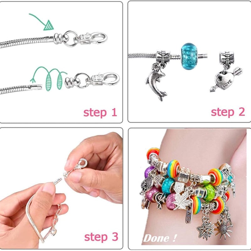 🎄Tidig julförsäljning 50% rabatt🎁Kit för tillverkning av armbandssmycken