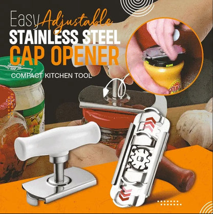 Justerbar locköppnare i rostfritt stål – 3–9,5 cm
