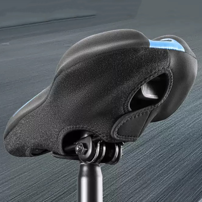 Högelastiskt silikonöverdrag för cykelsadel