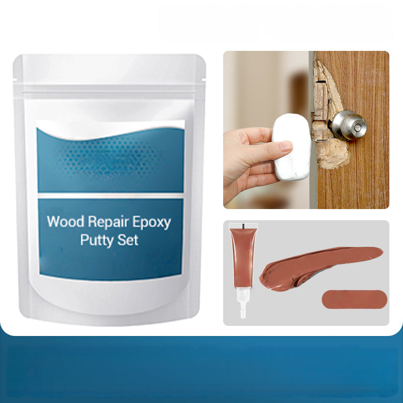 🔨 50% RABATT NU! 🏠 Epoxispackel för Träreparation – Hög Flexibilitet, Stark Vidhäftning & Härdar Som Sten – Reparerar Hål, Sprickor & Mellanrum i Trä, Dörrar & Möbler 🛠️