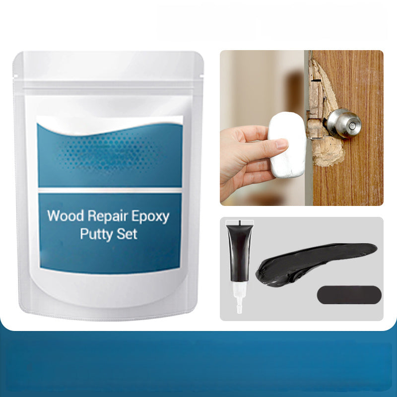 🔨 50% RABATT NU! 🏠 Epoxispackel för Träreparation – Hög Flexibilitet, Stark Vidhäftning & Härdar Som Sten – Reparerar Hål, Sprickor & Mellanrum i Trä, Dörrar & Möbler 🛠️