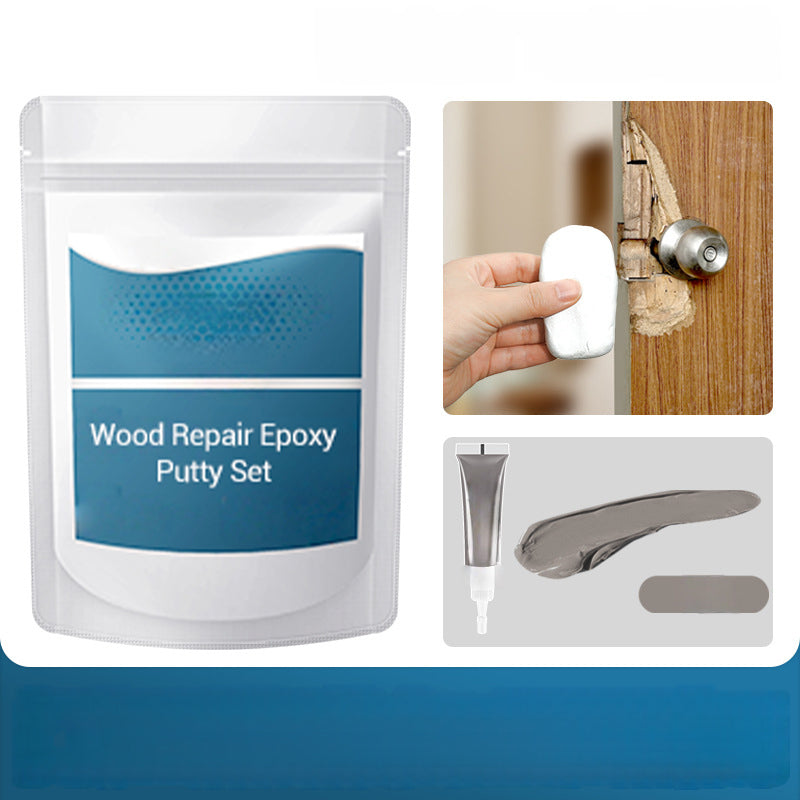 🔨 50% RABATT NU! 🏠 Epoxispackel för Träreparation – Hög Flexibilitet, Stark Vidhäftning & Härdar Som Sten – Reparerar Hål, Sprickor & Mellanrum i Trä, Dörrar & Möbler 🛠️