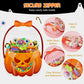 ❄️Summerfresh 50% RABATT!🍬20-pack Halloween-godispåsar med pumpamotiv – Återförslutningsbara genomskinliga kalaspåsar med handtag