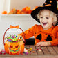 ❄️Summerfresh 50% RABATT!🍬20-pack Halloween-godispåsar med pumpamotiv – Återförslutningsbara genomskinliga kalaspåsar med handtag