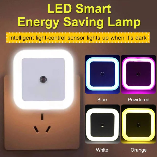 LED energibesparande lampa med smart ljussensor