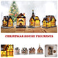 Miniatyr LED-belyst julbyhus