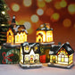 Miniatyr LED-belyst julbyhus